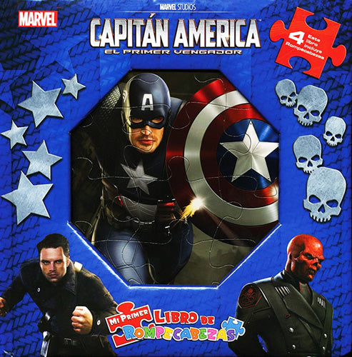 CAPITAN AMERICA, EL PRIMER VENGADOR (LIBRO CON 4 ROMPECABEZAS)