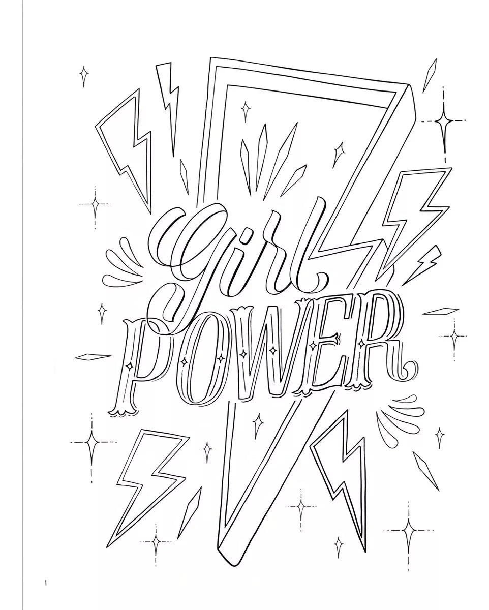 #Coloreanding Girl Power