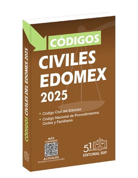 Códigos Civiles del Estado de México 2025 (Bolsillo)