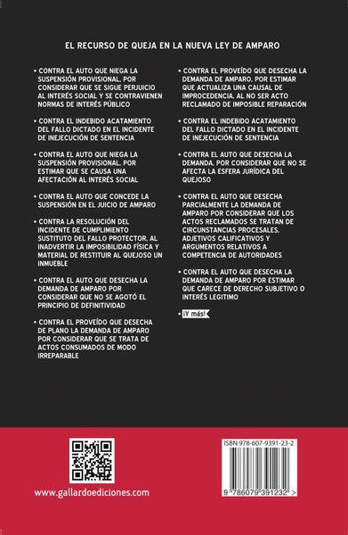 El Recurso de la Queja en la Nueva Ley de Amparo (Casos Prácticos ...