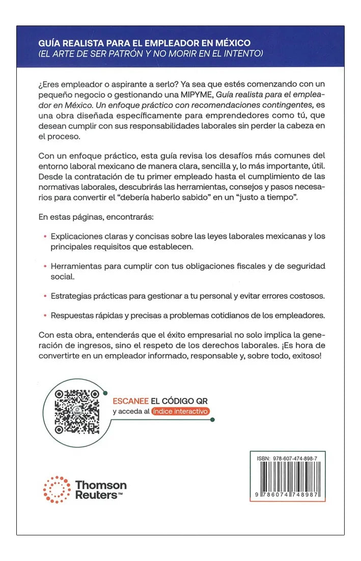 GUÍA REALISTA PARA EL EMPLEADOR EN MÉXICO - 1.ª ED. 2025