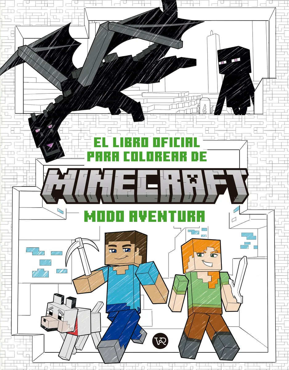 Minecraft Libro Oficial Para Colorear Modo Aventura