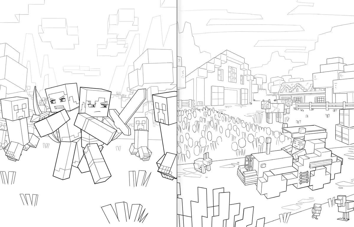 Minecraft Libro Oficial Para Colorear Modo Aventura
