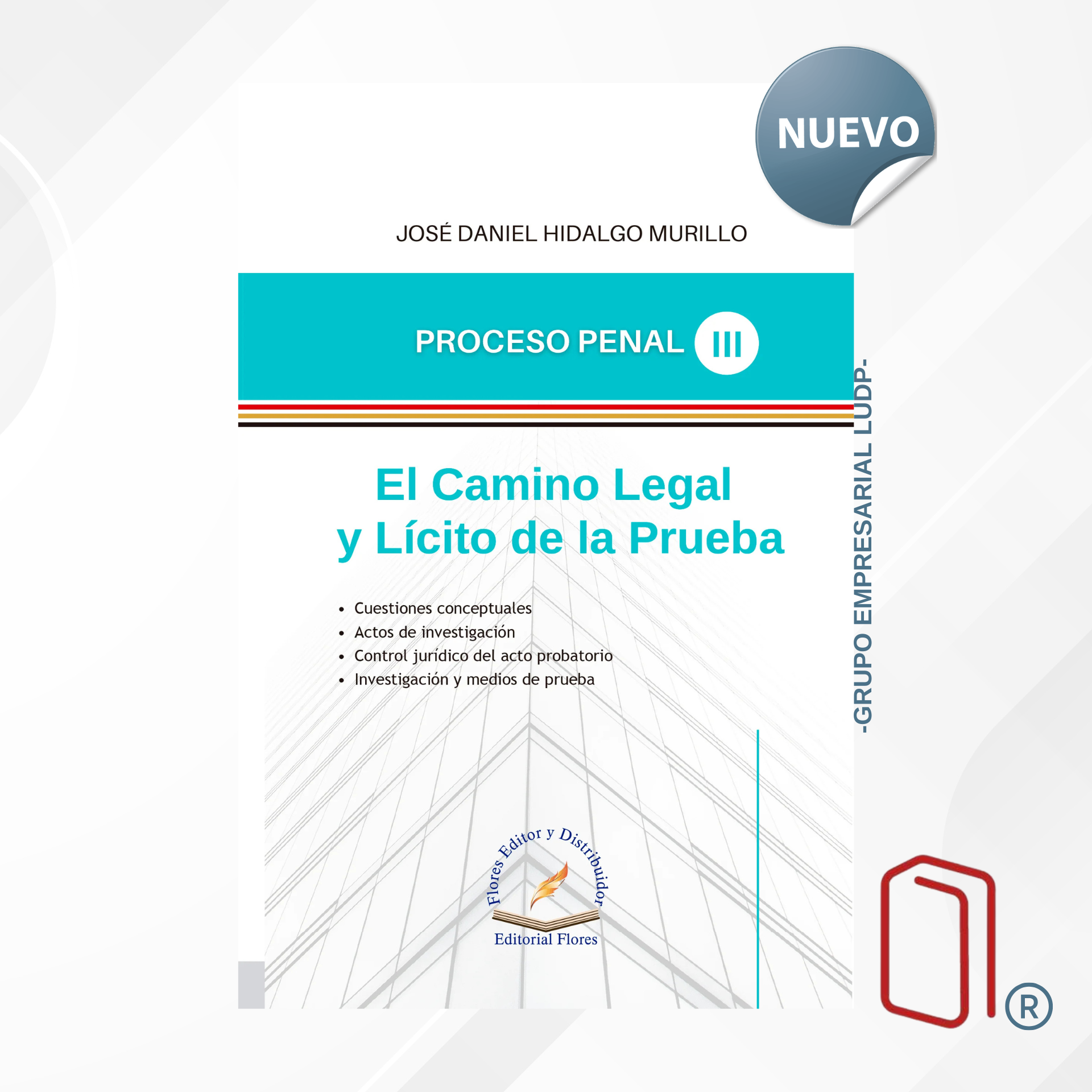 EL CAMINO LEGAL Y LICITO DE LA PRUEBA / José Daniel Hidalgo Murillo - FLORES EDITORES (9397)