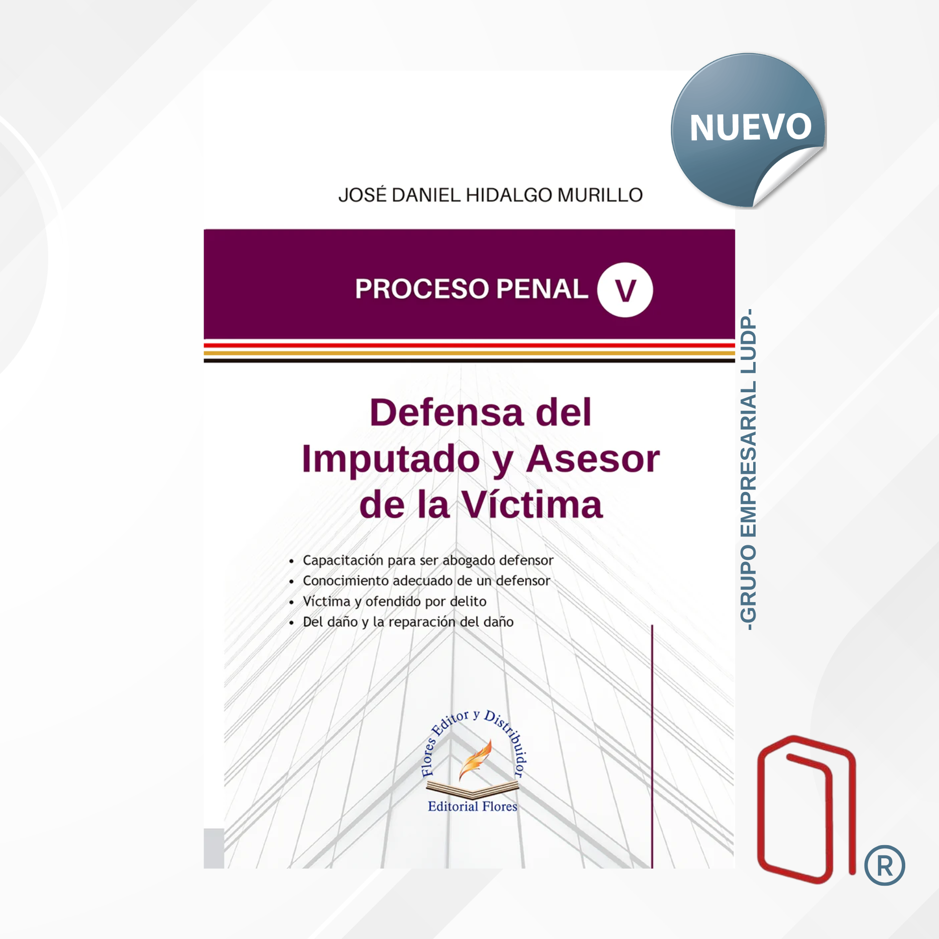 DEFENSA DEL IMPUTADO Y ASESOR DE LA VICTIMA / José Daniel Hidalgo Murillo - FLORES EDITORES (9700)