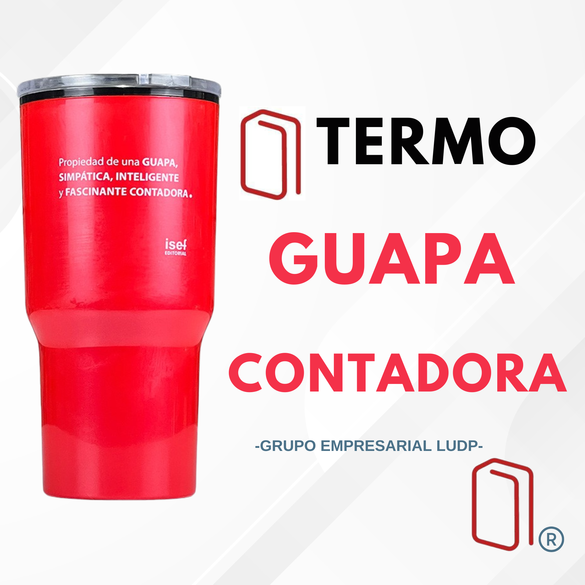 TERMO 590ML "GUAPA CONTADORA"