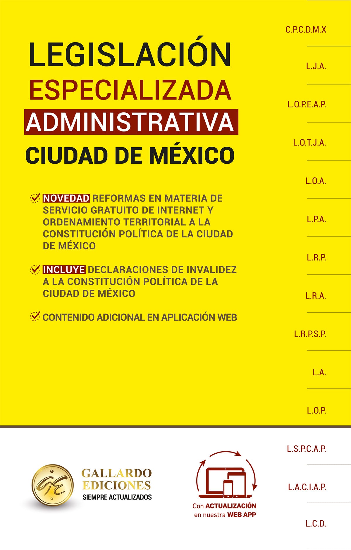 Legislación Especializada Administrativa De La Ciudad De México 2024 Grupo Corporativo Ludp 5340